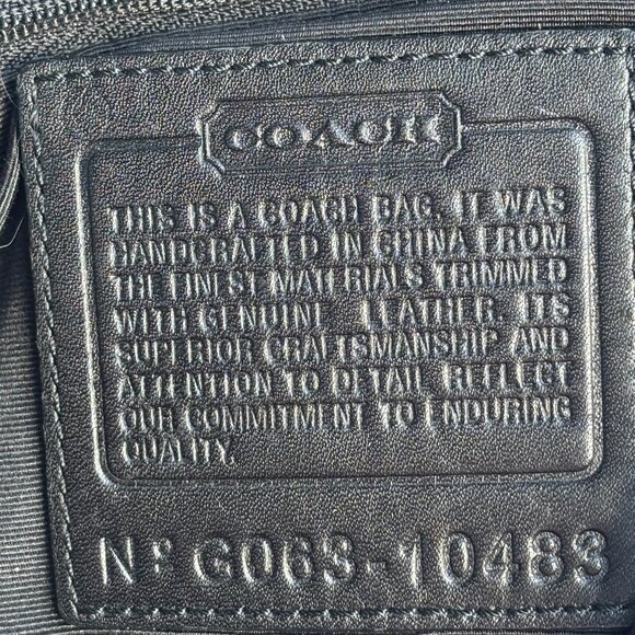 Coach Black Soho Hobo #10483 - Picture 10 of 12